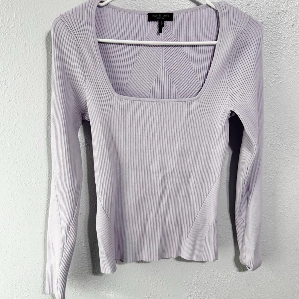 rag & bone Asher violet purple top size small